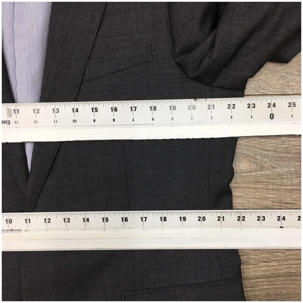 J CREW LUDLOW Men Wool Blazer Sport Coat Casual Jacket Size 44R Slim Fit Suit